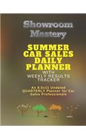 SUMMER Car Sales Daily Planner with Results Tracker
