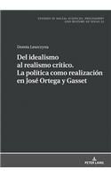 del Idealismo Al Realismo Critico. La Politica Como Realizacion En Jose Ortega Y Gasset