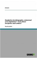 Ganghofers Autobiographie "Lebenslauf Eines Optimisten: Kann Dieser Ganghofer Auch Anders?