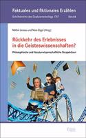 Ruckkehr Des Erlebnisses in Die Geisteswissenschaften?