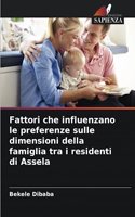 Fattori che influenzano le preferenze sulle dimensioni della famiglia tra i residenti di Assela