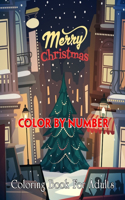 Merry Christmas Color By Number Coloring Book For Adults