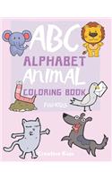 ABC Alphabet Animal Coloring Book For Kids