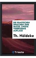 Die Semitischen Sprachen; Eine Skizze: Eine Skizze