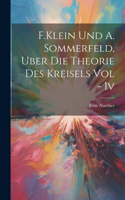 F.Klein Und A. Sommerfeld, Uber Die Theorie Des Kreisels Vol - Iv