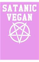 Satanic Vegan: Blank Recipe Page Notebook 6x9 120 Pages