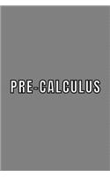 Pre-calculus