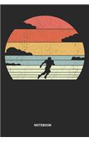 Notebook: Dotted Lined Retro Vintage American Football Notebook (6x9 inches) ideal as a Coaches Coaching Tactics and Exercise Journal. Perfect as a Teams Offi