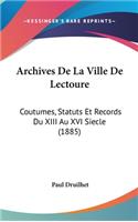 Archives de La Ville de Lectoure