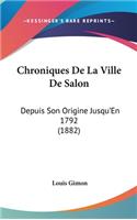 Chroniques de La Ville de Salon