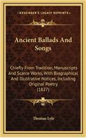 Ancient Ballads And Songs