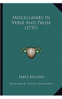 Miscellanies In Verse And Prose (1737)