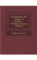 Geschichte Der Juden in Sachsen - Primary Source Edition