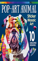 Pop-Art Animal Sticker Mosaic Art
