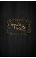 Gratitude Doodle Journal - Black Wood Cover