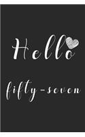 Hello fifty-seven