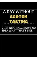 A DAY WITHOUTScotch Tasting JUST KIDDING...I HAVE NO