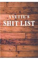 Yvette's Shit List: Dot Bullet Wood Notebook/Journal