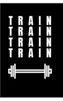 Train Hard - GYM LOG Notebook