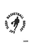 Cool Basketball Eat Sleep Repeat Notebook: Graph Paper Journal 6x9 - 120 Pages