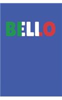 Italia Bello Notebook: Graph Paper Journal 6x9 - 120 Pages