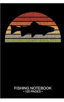Fishing Notebook 120 Pages: 6"x 9'' College Ruled Lined Paperback Brook Trout Fish-ing Freshwater Game Fly Journal Composition Notes Day Planner Notepad Log-Book Paper Sheets S