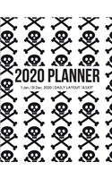 2020 Skulls Daily Planner: Hourly Appointment Diary Agenda for Work with Notes & To Do List (Daily Hourly Layout - 1 Jan / 31 Dec - 8.5x11")