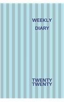 Weekly Diary Twenty Twenty: 6x9 week to a page 2020 diary planner. 12 months monthly planner, weekly diary & lined paper note pages. Perfect for teachers, students and small bu