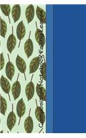Composition Notebook Falling Leaves: Cool Falling Leaves Pattern 6 X 9 Wide Ruled Paper Notebook, Appreciation, Quote Journal or Diary Unique Inspirational Gift for Friend or Teacher, B