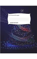 Christmas Tree Composition Notebook: Composition Book, Journal, (8.5 X 11 Large), Wide Ruled Paper, 100 Sheets
