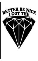 Better Be Nice I Got The: Blank Lined Journal - Wedding Gifts for the Ring Bearer Journal