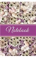 Notebook: Floral Purple