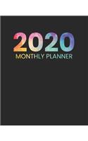 2020 Monthly Planner: January to December Agenda Monthly Calendar V1