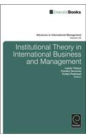 Institutional Theory in International Business