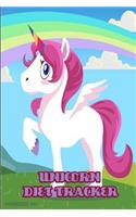 Unicorn Diet Tracker: 6 X 9 Unicorn Diet Planner Cute Notebook to Track Your Meals & Weight Loss Journey with Unicorn Cover