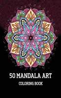 50 Mandalas Adult Coloring Book
