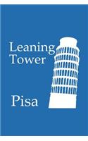Leaning Tower of Pisa - Lined Notebook with Cobalt Blue Cover: 101 Pages, Medium Ruled, 6 x 9 Journal, Soft Cover