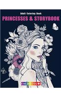 Princesses & Storybook Adult Coloring Book