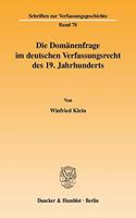 Die Domanenfrage Im Deutschen Verfassungsrecht Des 19. Jahrhunderts