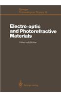 Electro-Optic and Photorefractive Materials