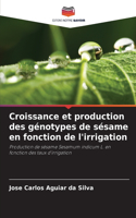 Croissance et production des génotypes de sésame en fonction de l'irrigation