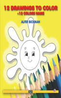 12 Drawings to Color