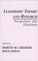 Leadership Theory and Research