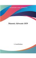 Masonic Advocate 1859