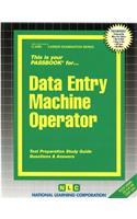 Data Entry Machine Operator: Passbooks Study Guide