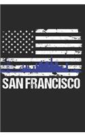 San Francisco City Skyline: Blank Lined Notebook Journal