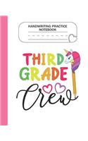 Handwriting Practice Notebook - 3rd Grade Crew