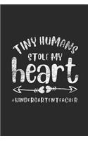 The Tiny Humans Stole My Heart: Blank Lined Notebook (6" x 9" - 120 pages) Preschool Teachers Notebook for Daily Journal, Diary, and Gift