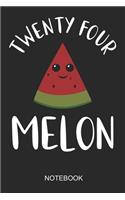 Twentyfour Melon Notebook