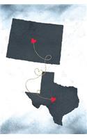 Colorado & Texas: Long Distance Out of State Notebook - Blank Lines